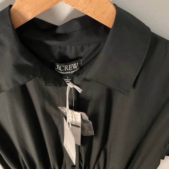 NWT J.Crew Black Elena shirtdress in cotton poplin SZ Various - Picture 5 of 13